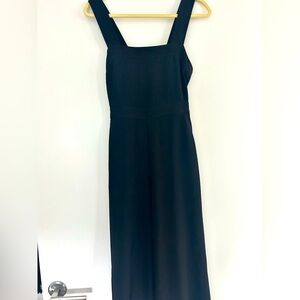 Madewell Open Back Black Sleeveless Jumpsuit